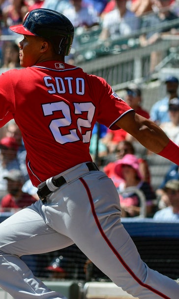 Soto youngest to steal 3 bases, Nats beat hit Braves 7-1